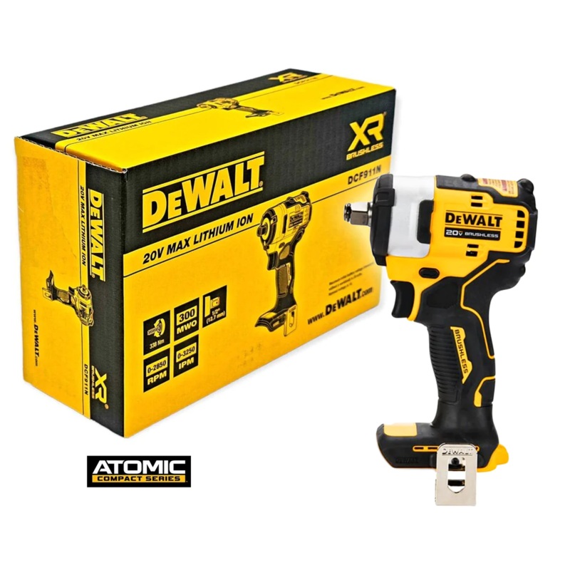 Dewalt DCF911N 20V Cordless Brushless Impact Wrench 1/2" 338Nm [Atomic] (Bare Tool)