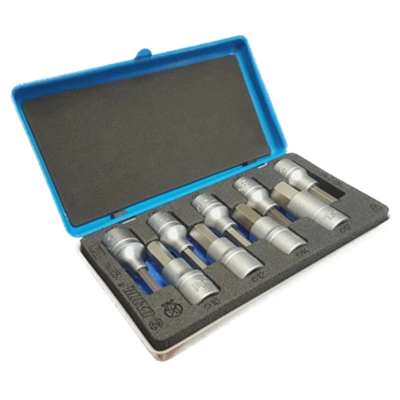 Light H-2209 1/2" Drive 9pcs. Hex Bit Socket Wrench Set