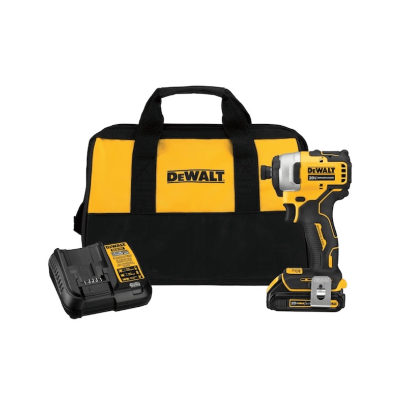 1/4" ATOMIC 20V MAX* Brushless Cordless Compact Impact Driver Kit Single Battery Kit - DCF809C1