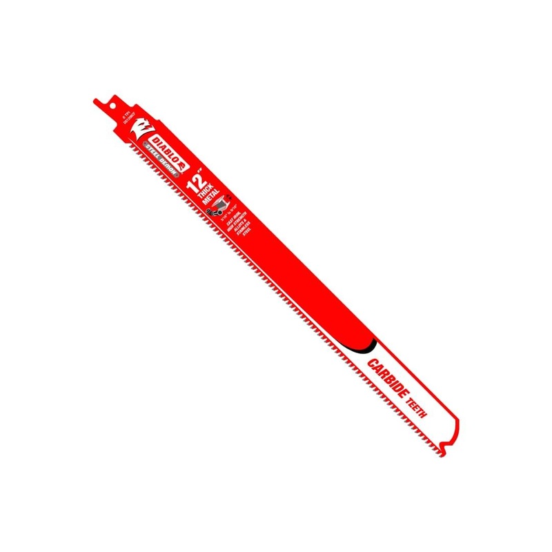 12 in. Steel Demon Carbide Reciprocating Blades for Thick Metal Cutting