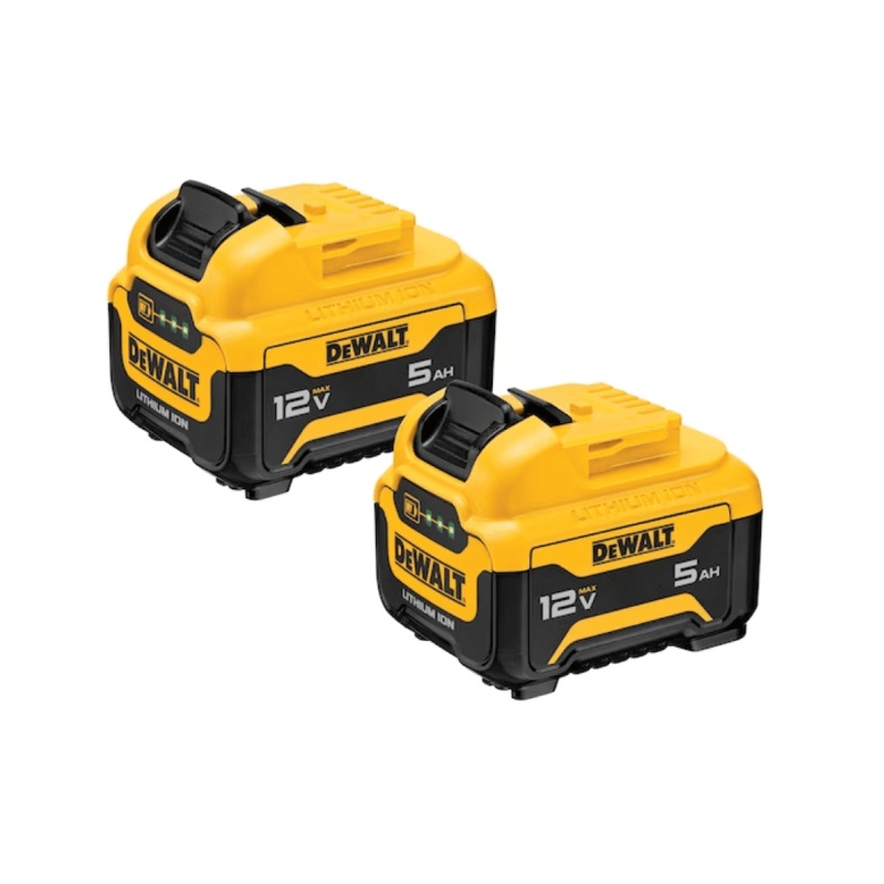 2-Pack 12V MAX* 5.0Ah Lithium Ion Batteries - DCB126-2