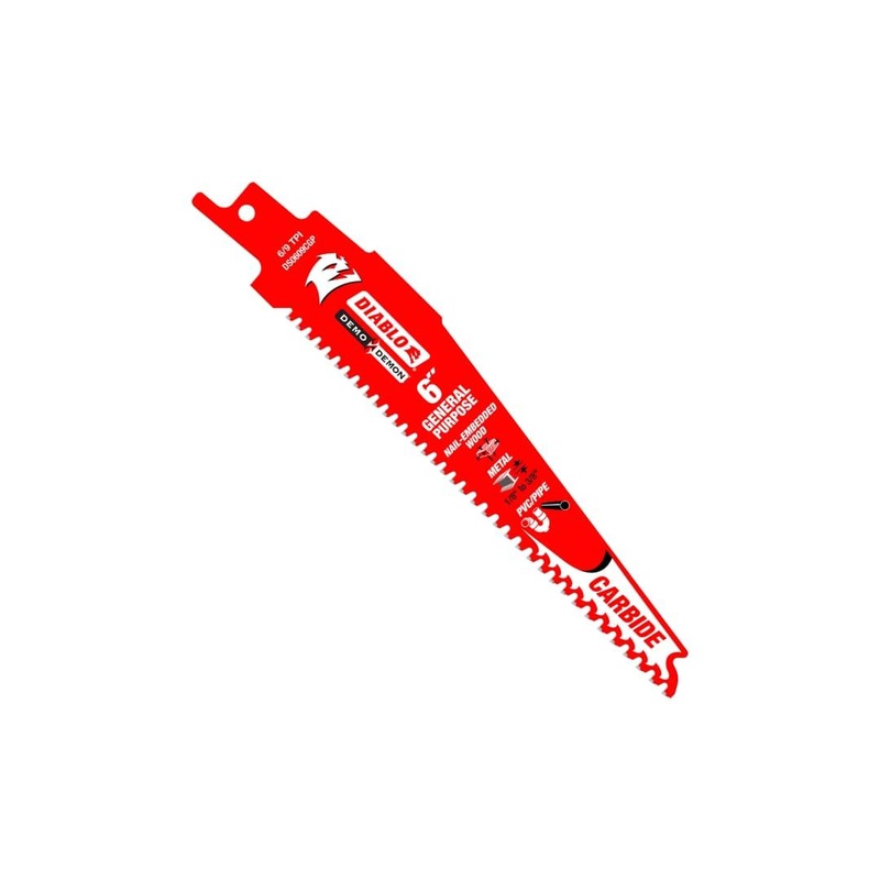 6 in. Demo Demon Carbide General Purpose Reciprocating Blade