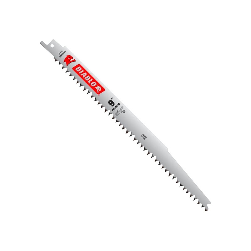 9 in. 5 TPI Fleam Ground Reciprocating Saw Blade for Pruning and Fast Clean Wood