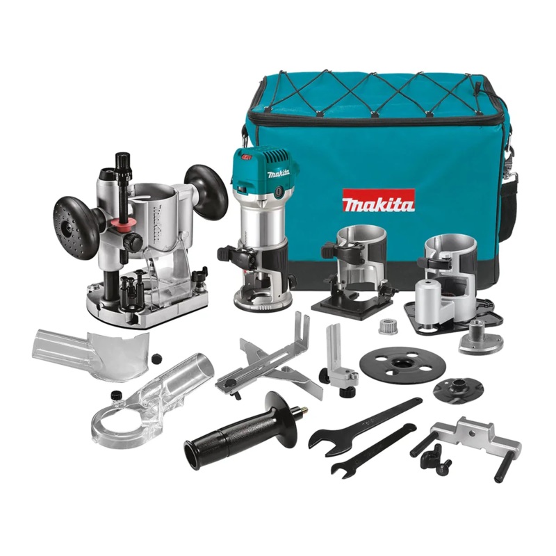 Makita RT0702CX3 Palm Router / Trimmer Kit + Attachments 1/4"