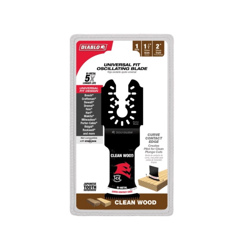 1-1/4 in. Demo Demon Universal Fit Bi-Metal Oscillating Blade for Clean Wood