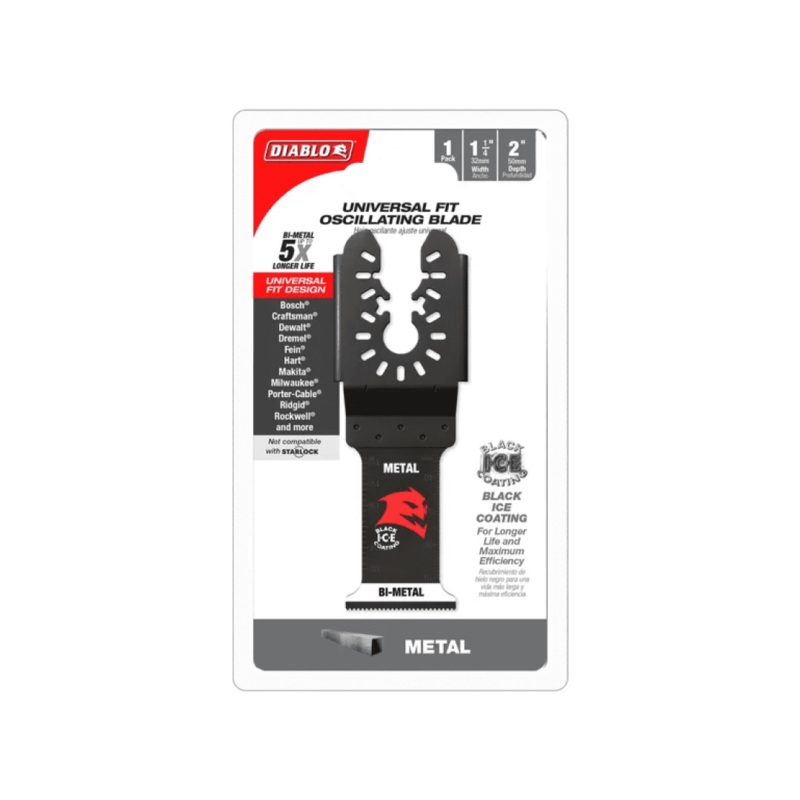 1-1/4 in. Steel Demon Universal Fit Bi-Metal Oscillating Blade for Metal