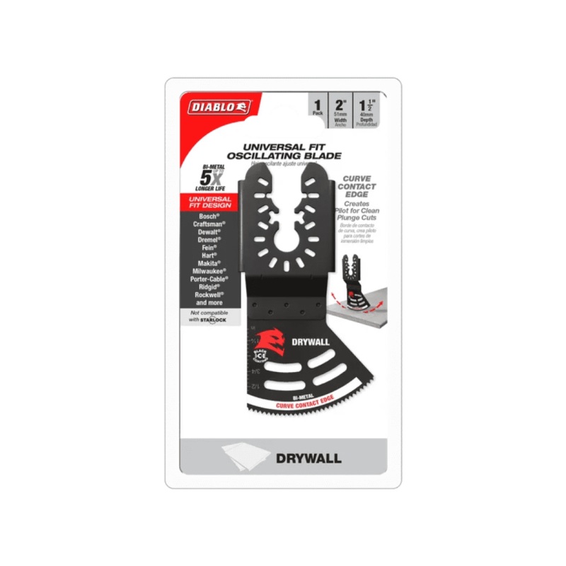 2 in. Universal Fit Bi-Metal Oscillating Blade for Drywall