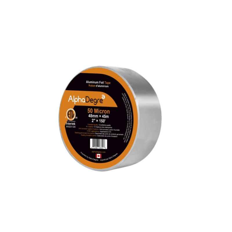 2" x 150' Alpha Degree Fire Retardant Aluminum Foil Tape 50