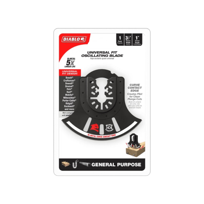 3-1/2 in. Demo Demon Universal Fit Bi-Metal Oscillating Blade for General Purpose Cuts