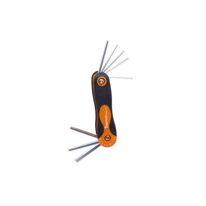 8pc Folding Hex Key Set - Metric