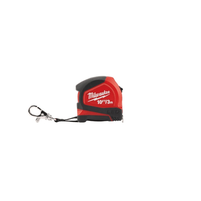 3m/10ft Keychain Tape Measure with LED