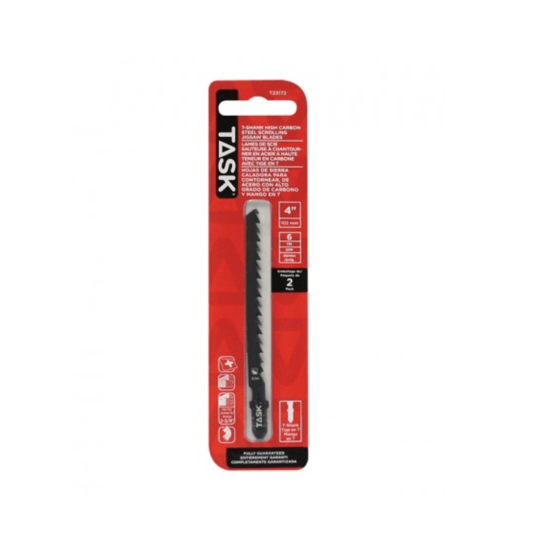 4" 6TPI T-Shank Jigsaw Blade 2-Pack