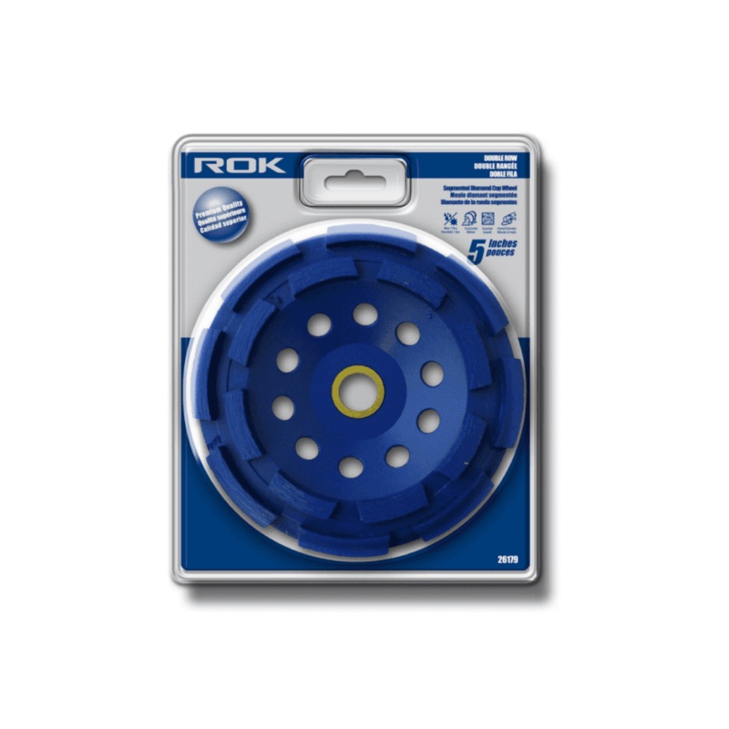 5" Diamond Cup Wheel 2 Row Segmented
