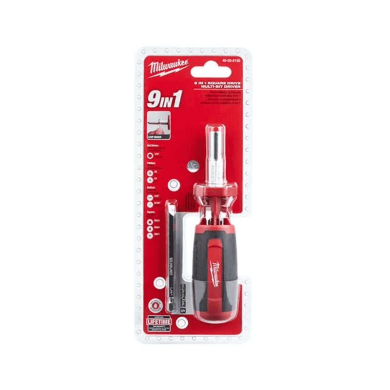 9-in-1 Square Drive Multi-bit Driver