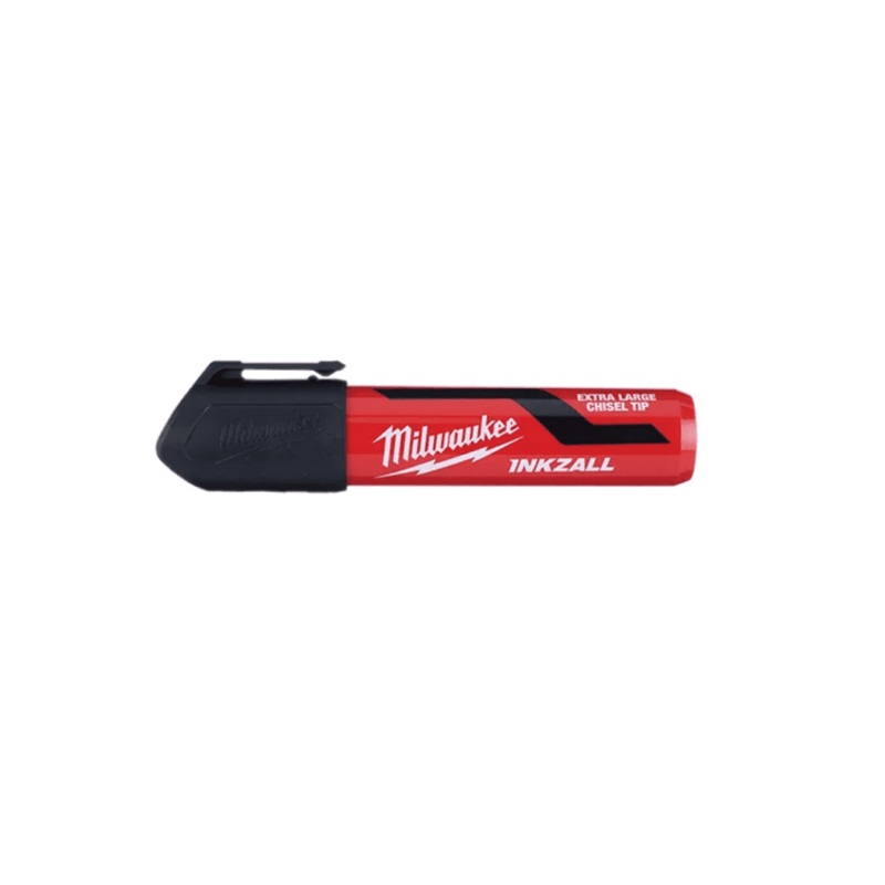 INKZALL Extra Large Chisel Tip Black Marker