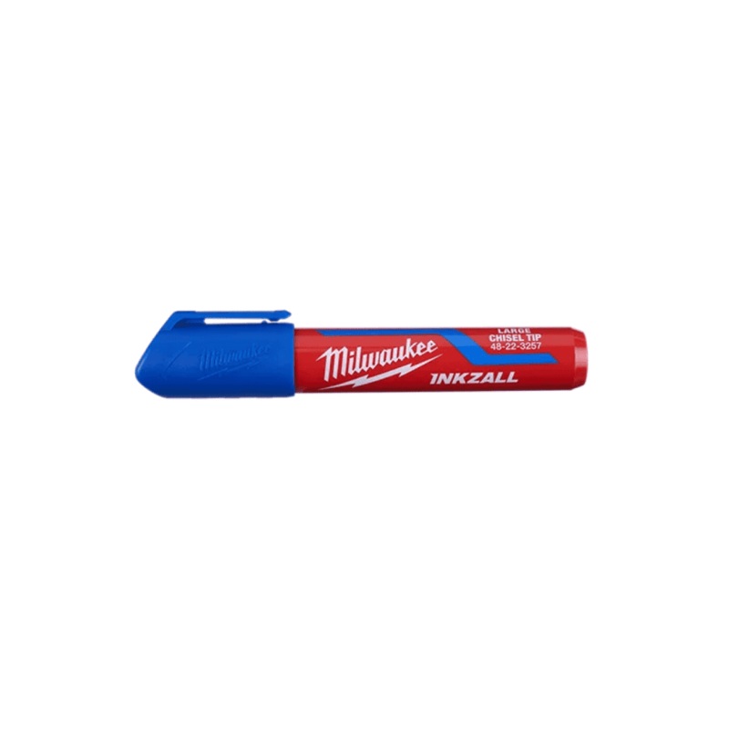 INKZALL Large Chisel Tip Blue Marker
