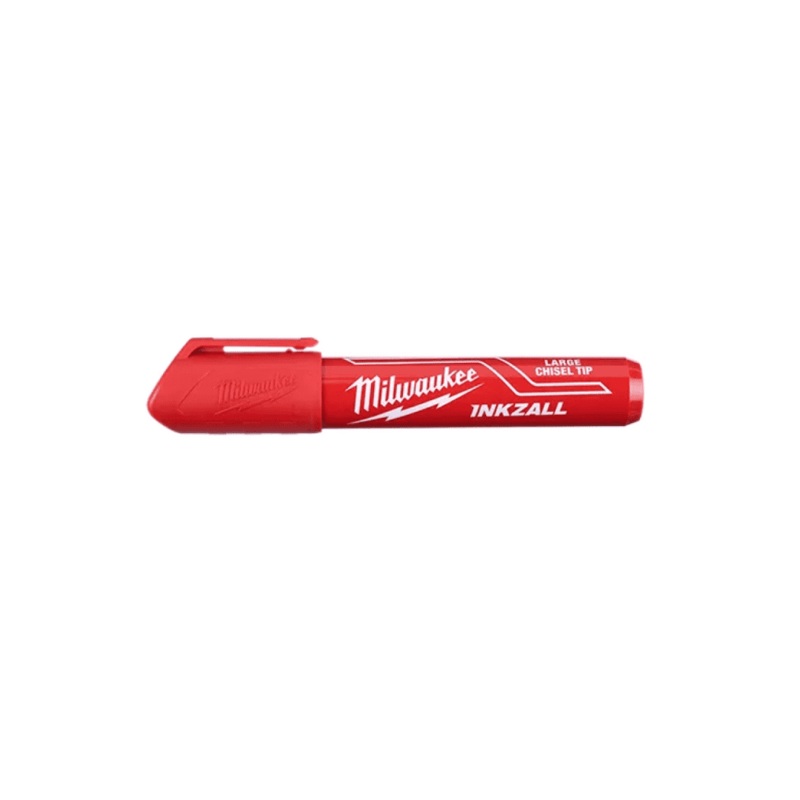 INKZALL Large Chisel Tip Red Marker