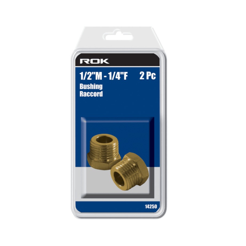 1/2" Male   1/4" Female Bushing 2-Pack