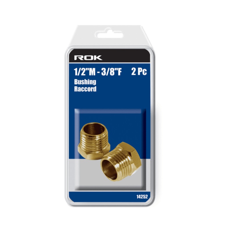 1/2" Male   3/8" Female Bushing 2-Pack