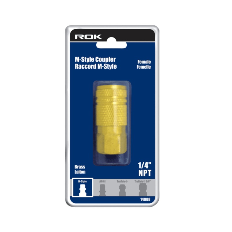 1/4" Female Coupler Industrial M-style Brass