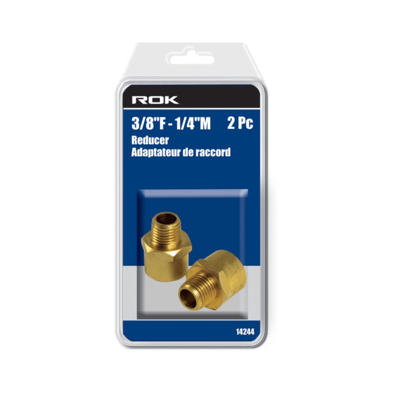 1/4" Male   3/8" Female Reducer  2-Pack