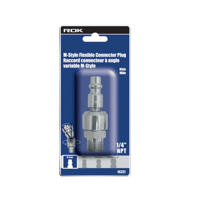 1/4" Male NPT Flexible Connector Plug