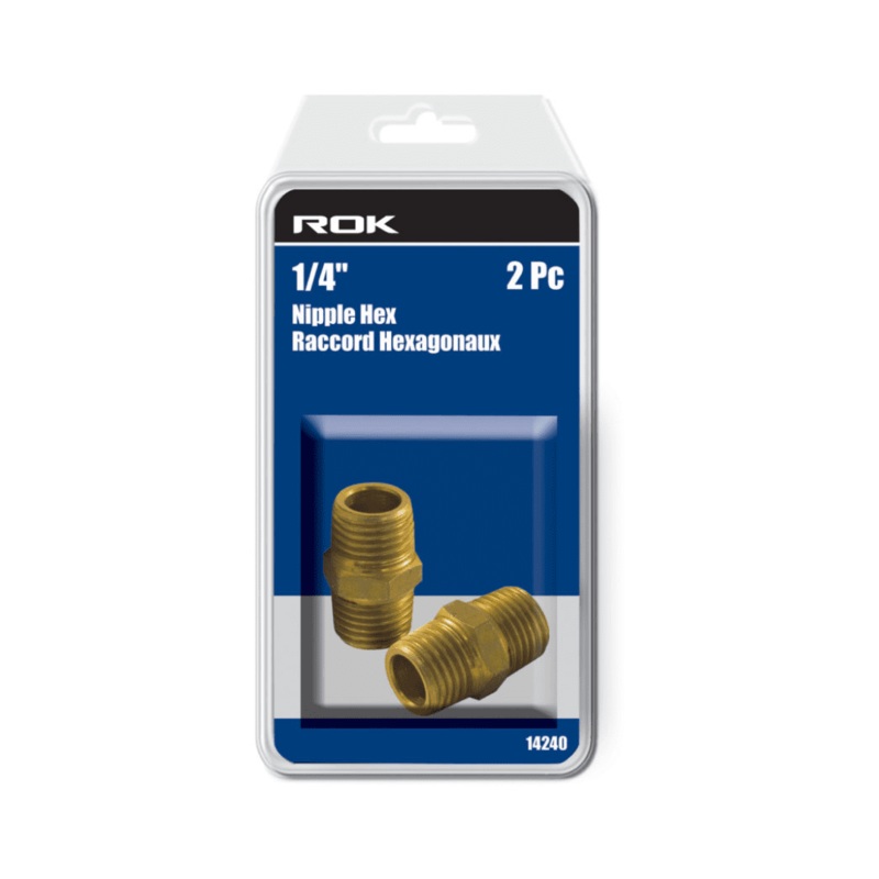 1/4" Nipple Hex 2-Pack