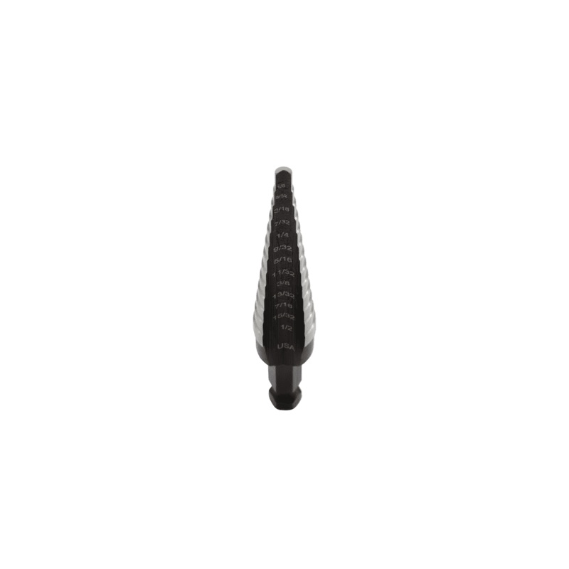 1/8"-1/2" #1 Unibita High Speed Steel Fractional Step Drill Bit