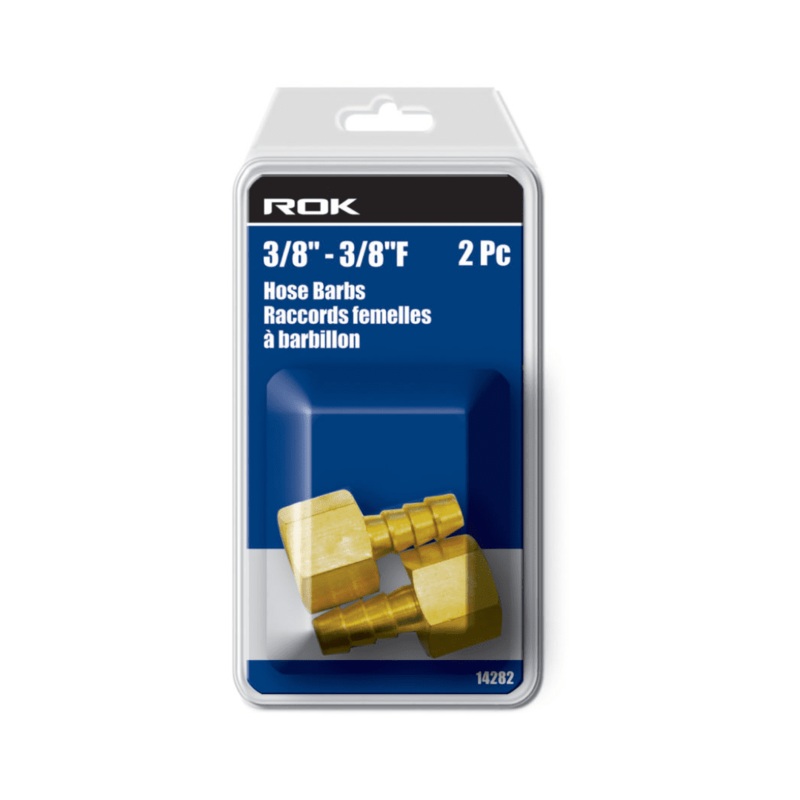 3/8" Female  3/8" Barb Hose Barb 2-Pack