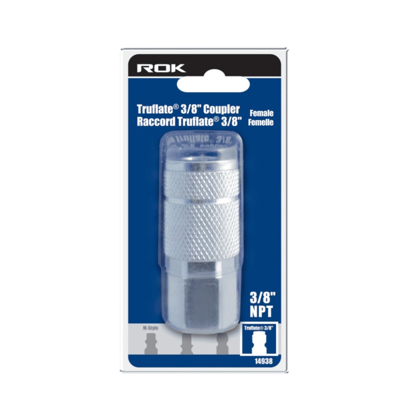 3/8" Female Coupler 3/8 Auto Tru-flate