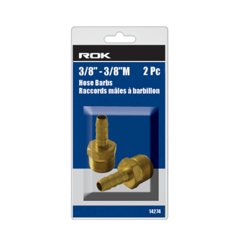 3/8" Male  3/8"Barb Hose Barb 2-Pack