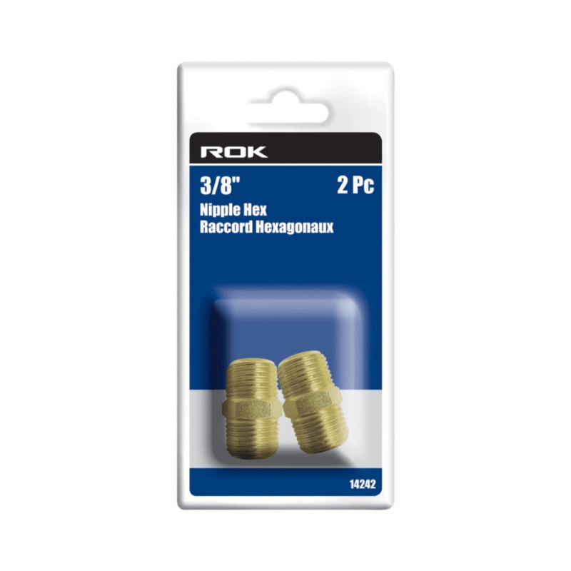 3/8" Nipple Hex 2-Pack