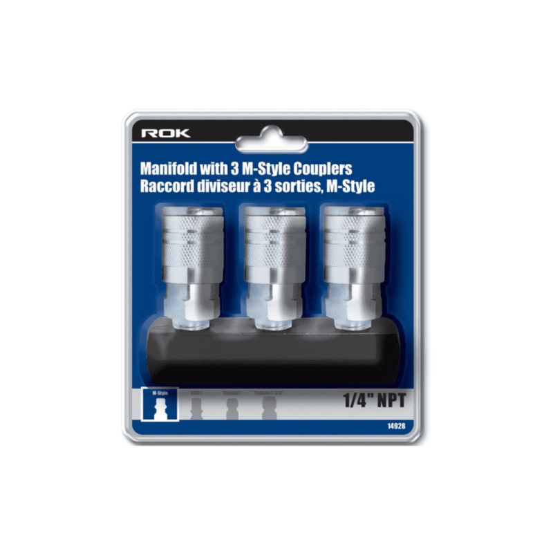 Manifold Straight with M-style Couplers 3-Pack