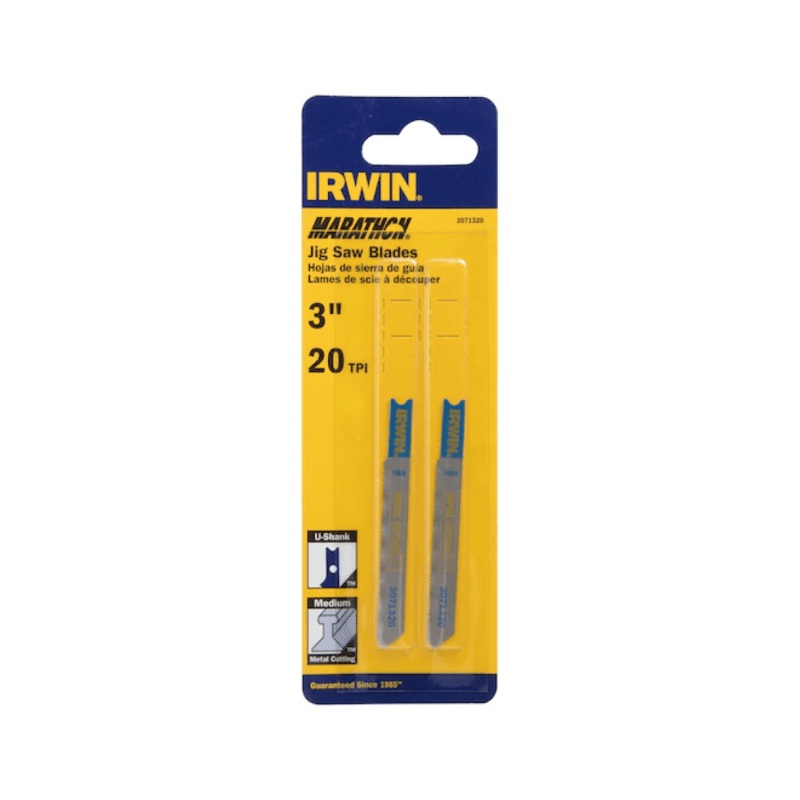 3-1/4" 20TPI U-Shank BI-Metal Jig Saw Blade 2-Pack