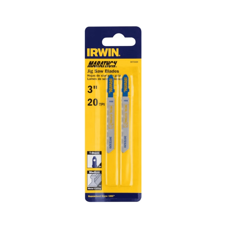 3" 20TPI T-Shank Bi-Metal Jig Saw Blade 2-Pack