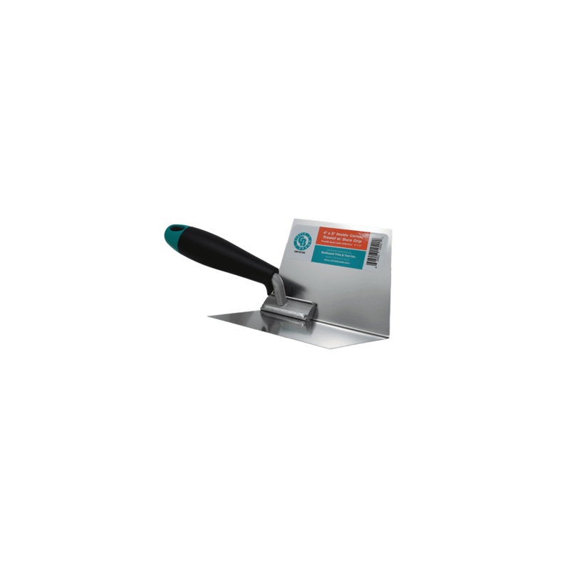 4" x 5" Inside Corner Trowel with DuraGrip Handle