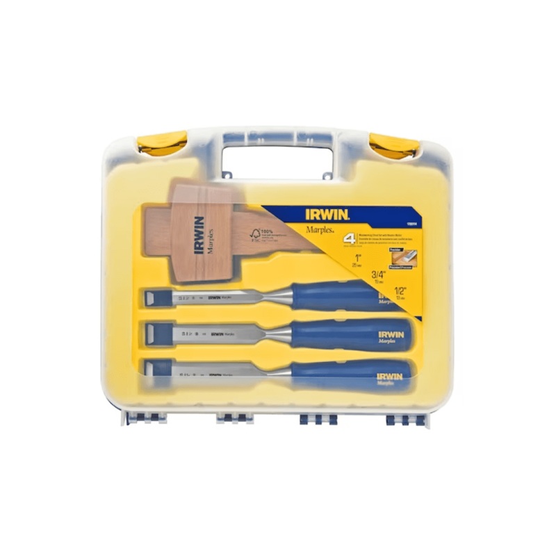 4PC Chisel Woodwork with Mallet