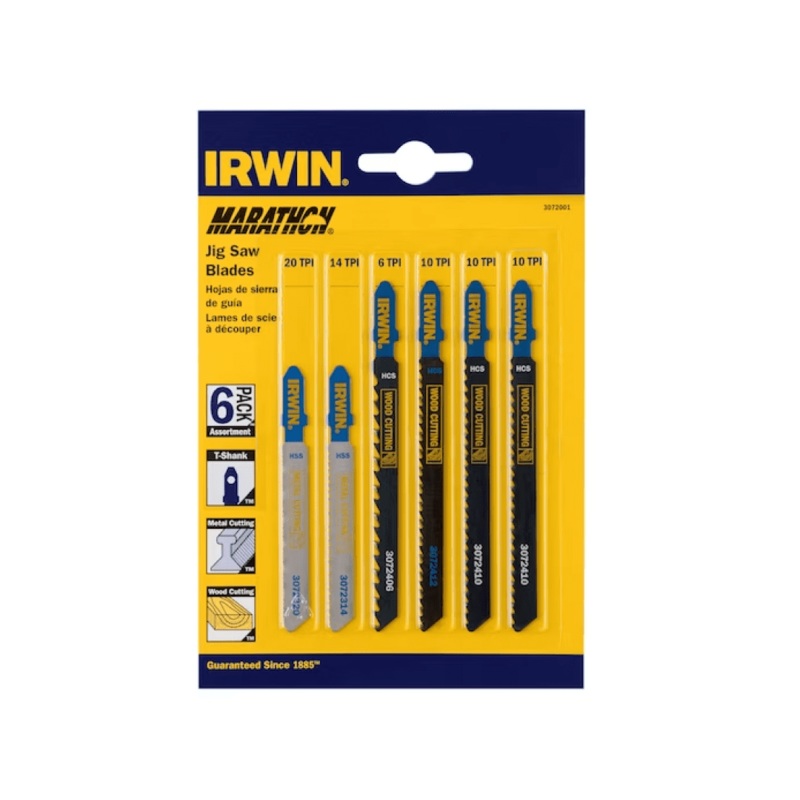 6PC T-Shank Jig Saw Blade Set
