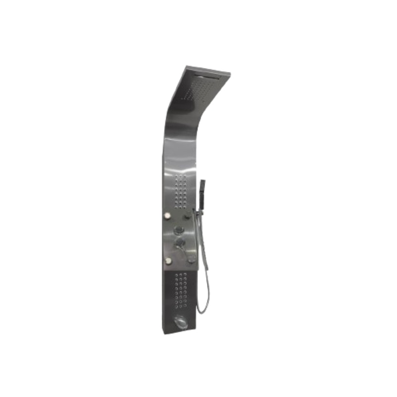 Brushed Stainless Steel Thermostatic Shower Panel System - YB-5501