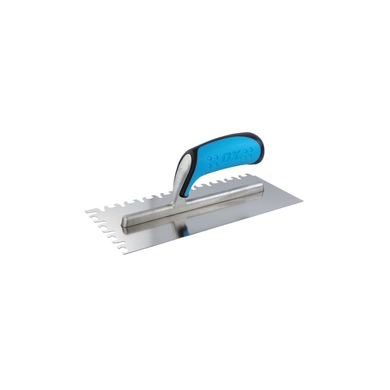 OX Pro SS Notch Trowel 11"X 4-3/4" California Notch