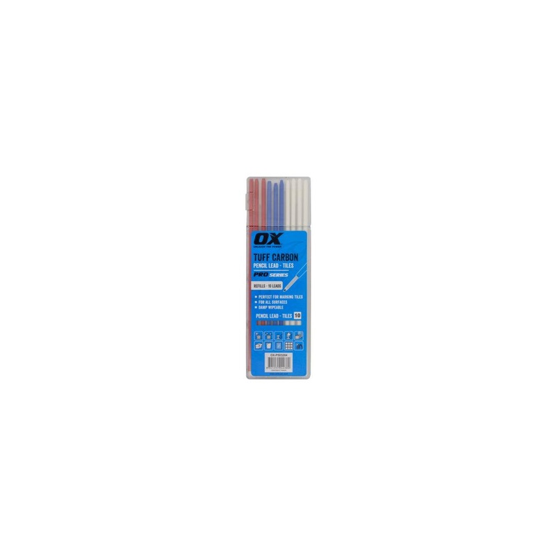Ox Pro Tuff Carbon Pencil Leads - Red Blue & Graphite Lead 10-Leads
