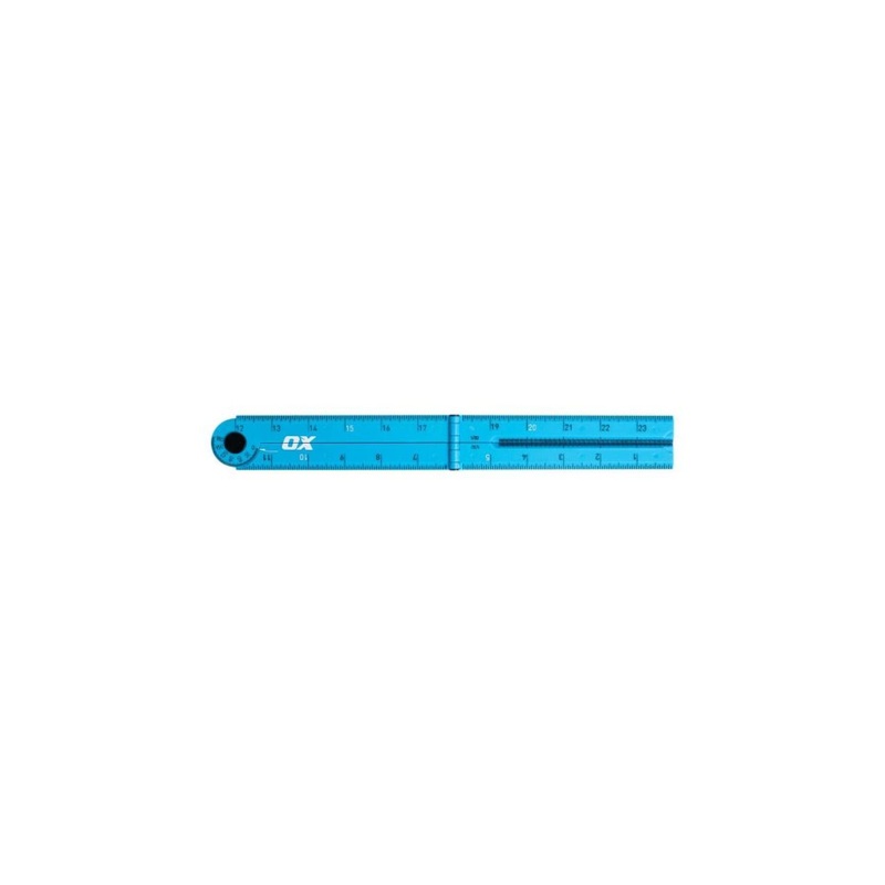 Pro 24-inch Imperial Tuff Rule | Cyan