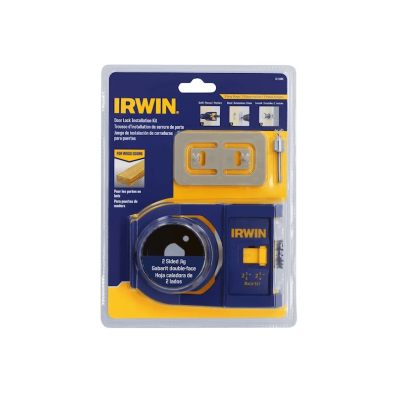 Wood Door Lock Installation Kit