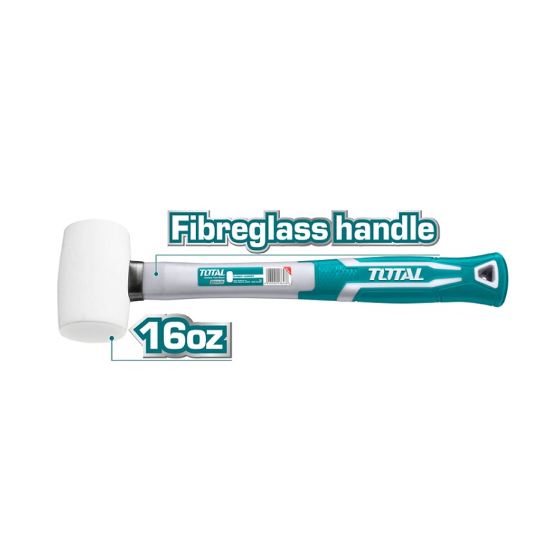 16 Oz White Rubber Mallet