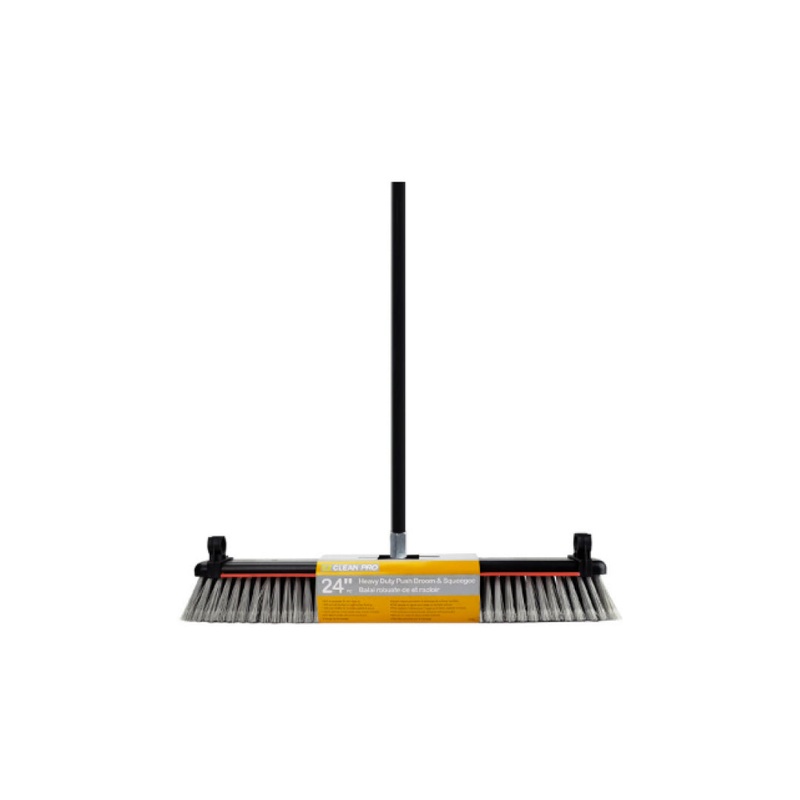 24" Heavy Duty Push Broom With Squeegee
