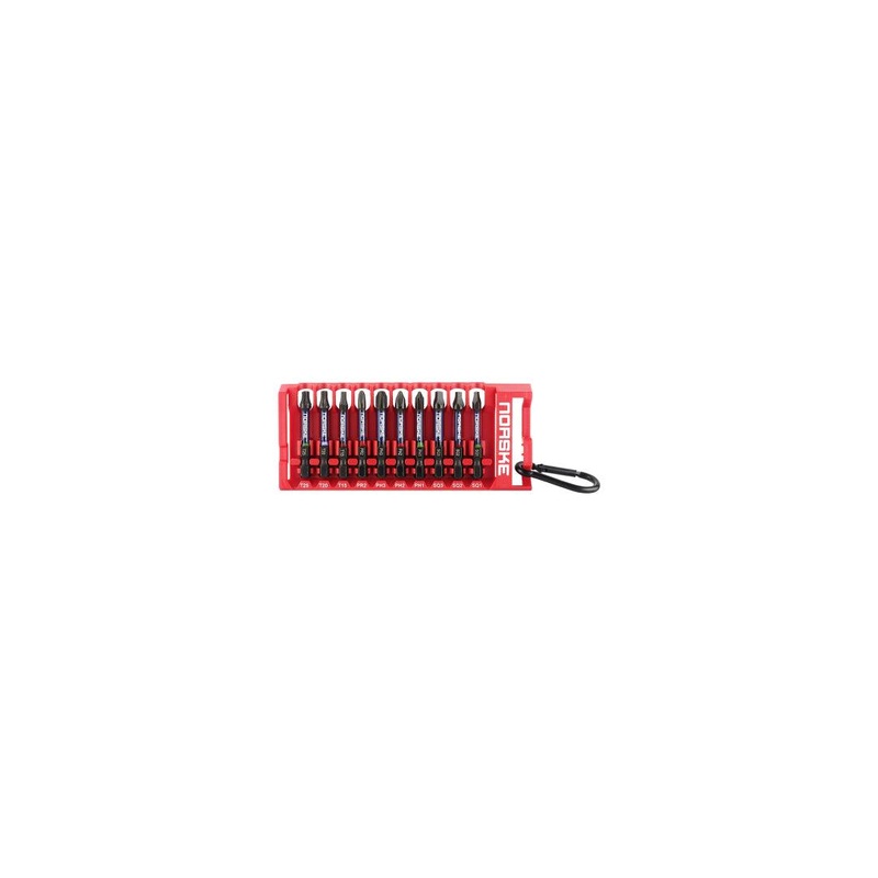 Impact Torsion Screw Driver Bit Clips - 3-1/2" Assorted (SQ1, 3pcs of SQ2, SQ3)