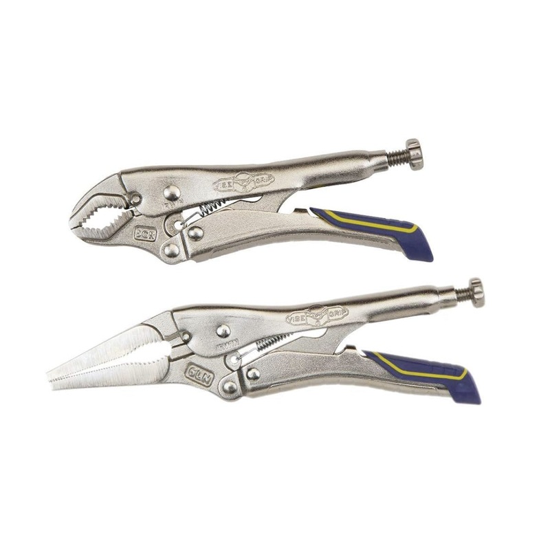 IRWIN VISE-GRIP Linesman Locking Pliers 6" & 5" Curved Jaw Combo Pack