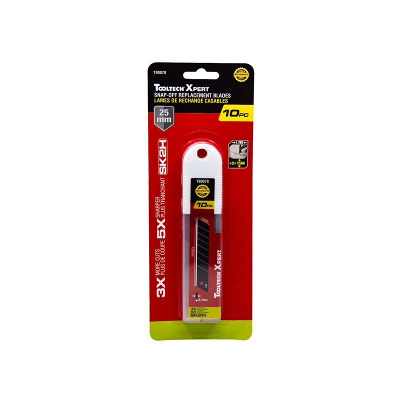 10PC Snap-off Blades SK2H 25mm With Dispenser
