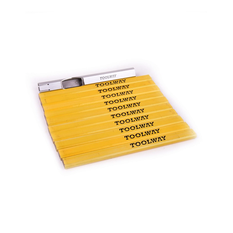 11PC Carpenter Pencil Set Medium Lead