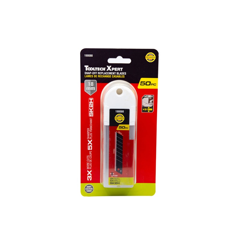 50PC Snap-off Blades SK2H 18mm With Dispenser
